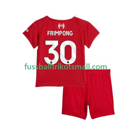 Fußballtrikots Liverpool Jeremie Frimpong 30 Kinder 2025-2026 Kurzarm Heimtrikotsatz kaufen